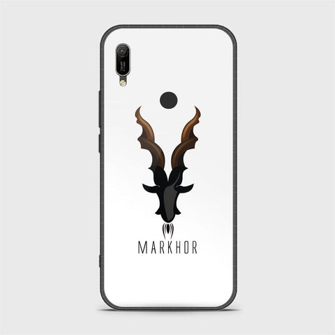 Huawei Y6 2019 / Y6 Prime 2019 Cover - Markhor Series - HQ Ultra Shine Premium Infinity Glass Soft Silicon Borders Case