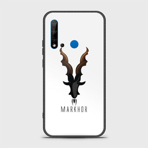 Huawi P20 Lite 2019 Cover - Markhor Series - HQ Ultra Shine Premium Infinity Glass Soft Silicon Borders Case