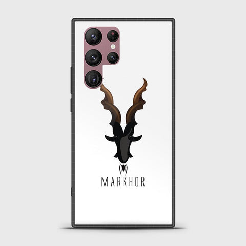 Samsung Galaxy S22 Ultra 5G Cover - Markhor Series - HQ Ultra Shine Premium Infinity Glass Soft Silicon Borders Case