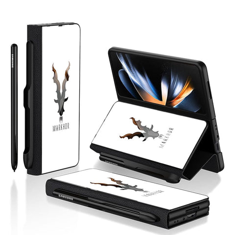 Samsung Galaxy Z Fold 4 5G Cover - Markhor Series - HQ Ultra Shine Premium Infinity Glass Soft Silicon Borders Case