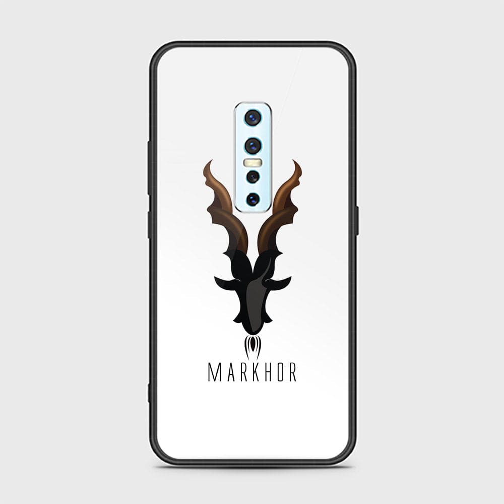 Vivo V17 Pro Cover - Markhor Series - D213 - HQ Ultra Shine Premium Infinity Glass Soft Silicon Borders Case ( Fast Delivery )
