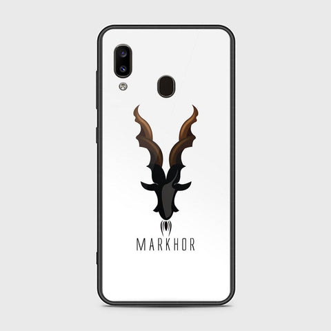 Samsung Galaxy A20 Cover - Markhor Series - HQ Ultra Shine Premium Infinity Glass Soft Silicon Borders Case