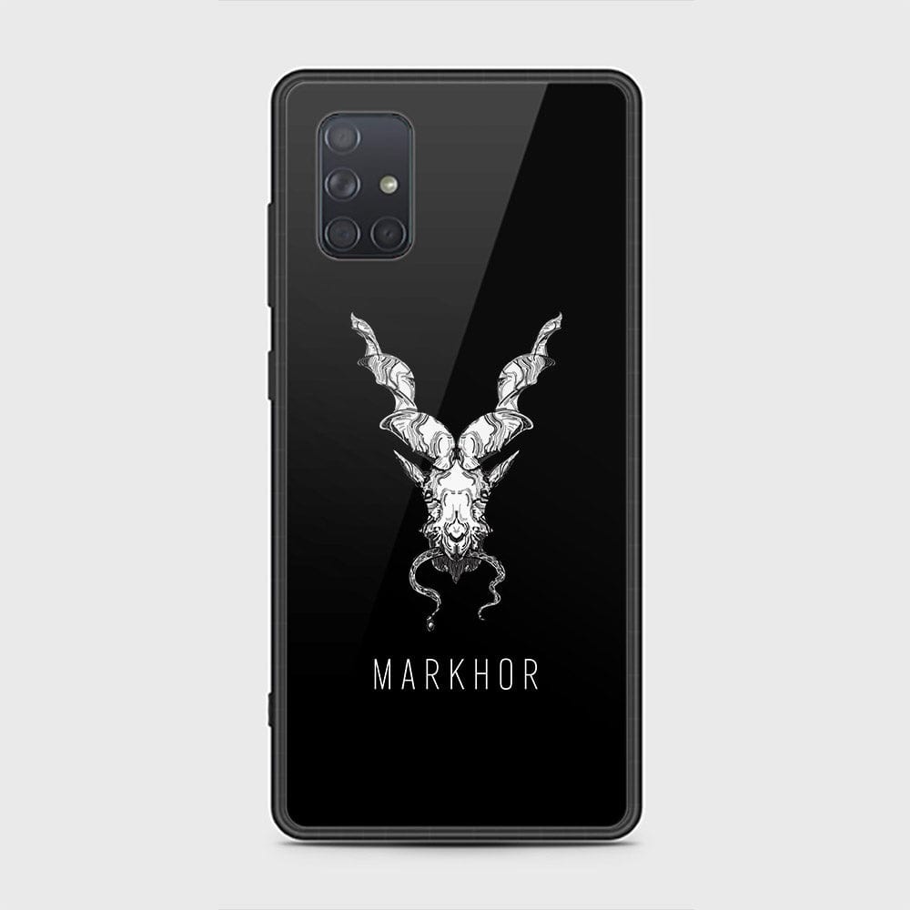 Samsung Galaxy A71 Cover - Markhor Series - HQ Ultra Shine Premium Infinity Glass Soft Silicon Borders Case (Fast Delivery)