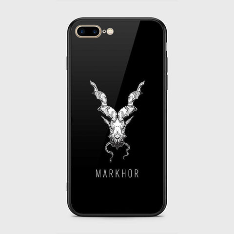 iPhone 8 Plus / 7 Plus Cover - Markhor Series - HQ Ultra Shine Premium Infinity Glass Soft Silicon Borders Case