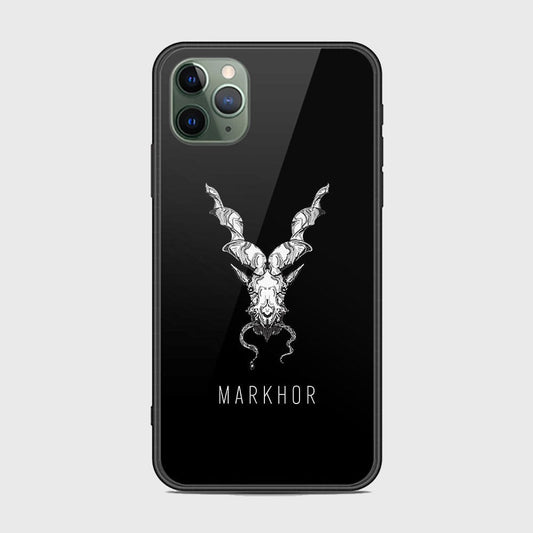 iPhone 11 Pro Max Cover - Markhor Series - HQ Ultra Shine Premium Infinity Glass Soft Silicon Borders Case (Fast Delivery) (H)