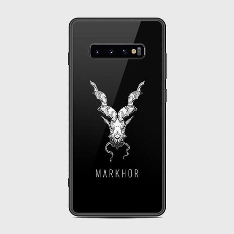 Samsung Galaxy S10 Plus Cover - Markhor Series - HQ Ultra Shine Premium Infinity Glass Soft Silicon Borders Case