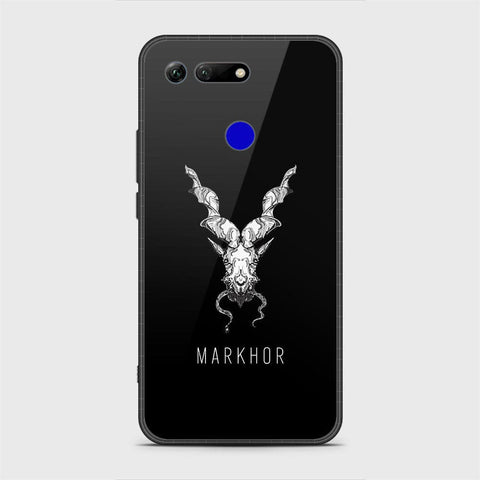 Huawei Honor View 20 Cover - Markhor Series - HQ Ultra Shine Premium Infinity Glass Soft Silicon Borders Case