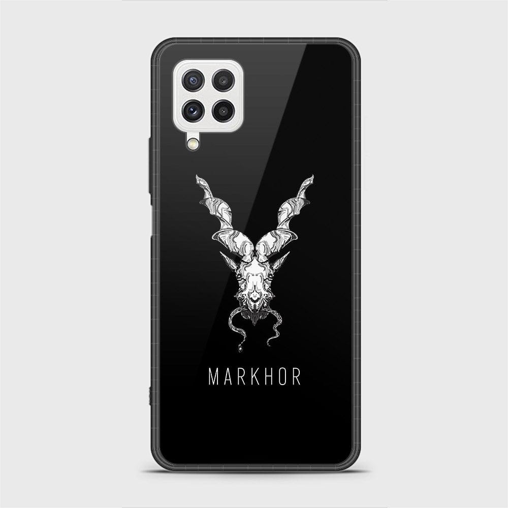 Samsung Galaxy A22 Cover - Markhor Series - HQ Ultra Shine Premium Infinity Glass Soft Silicon Borders Case (Fast Delivery)