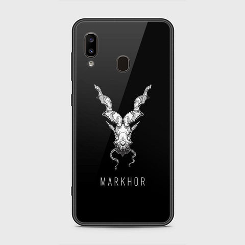 Samsung Galaxy A20 Cover - Markhor Series - HQ Ultra Shine Premium Infinity Glass Soft Silicon Borders Case