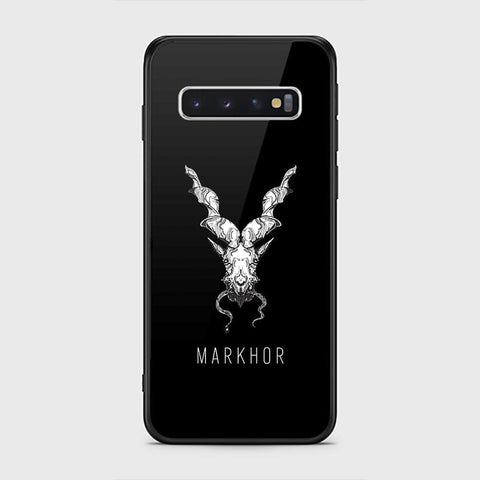 Samsung Galaxy S10 Cover - Markhor Series - HQ Ultra Shine Premium Infinity Glass Soft Silicon Borders Case