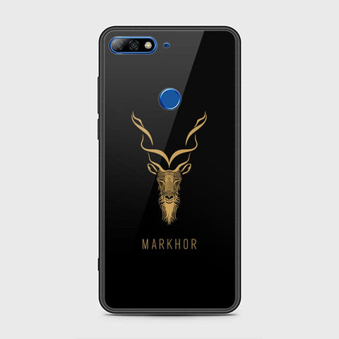 Huawei Honor 7C Cover - Markhor Series - HQ Ultra Shine Premium Infinity Glass Soft Silicon Borders Case