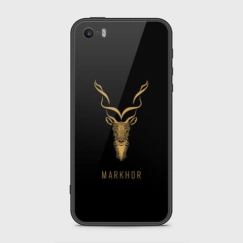 iPhone 5s Cover - Markhor Series - HQ Ultra Shine Premium Infinity Glass Soft Silicon Borders Case