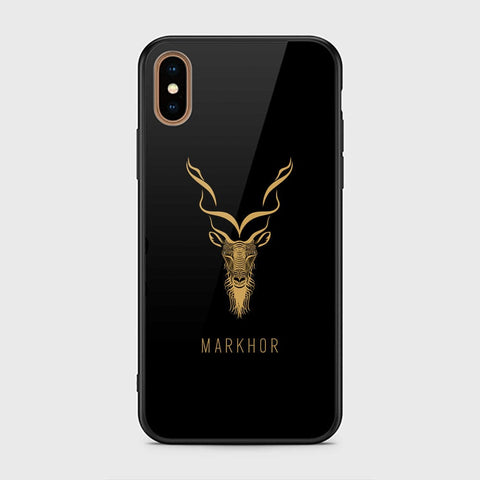 iiPhone XS / X Cover - Markhor Series - HQ Ultra Shine Premium Infinity Glass Soft Silicon Borders Case