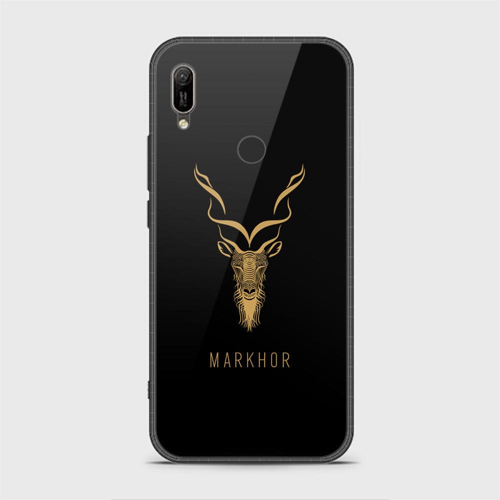 Huawei Y6 2019 / Y6 Prime 2019 Cover - Markhor Series - HQ Ultra Shine Premium Infinity Glass Soft Silicon Borders Case (Fast Delievry)