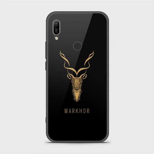 Huawei Y6 2019 / Y6 Prime 2019 Cover - Markhor Series - HQ Ultra Shine Premium Infinity Glass Soft Silicon Borders Case (Fast Delievry)