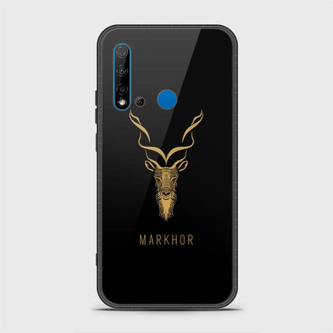 Huawi P20 Lite 2019 Cover - Markhor Series - HQ Ultra Shine Premium Infinity Glass Soft Silicon Borders Case