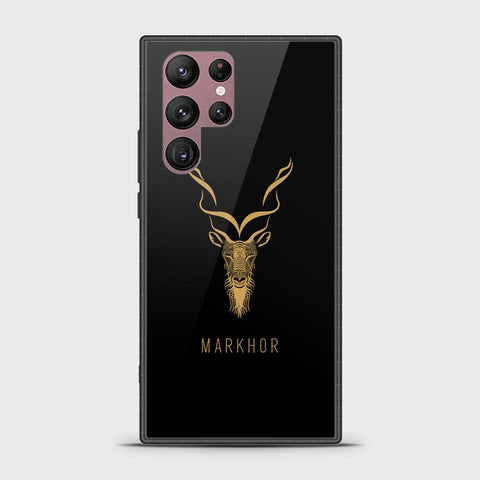 Samsung Galaxy S22 Ultra 5G Cover - Markhor Series - HQ Ultra Shine Premium Infinity Glass Soft Silicon Borders Case