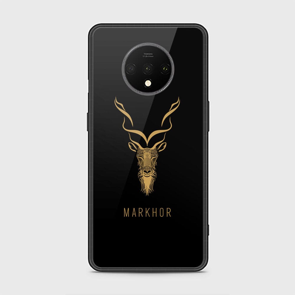 OnePlus 7T Cover - Markhor Series - D99 - HQ Ultra Shine Premium Infinity Glass Soft Silicon Borders Case ( Fast Delivery )