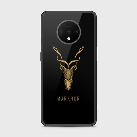 OnePlus 7T Cover - Markhor Series - D99 - HQ Ultra Shine Premium Infinity Glass Soft Silicon Borders Case ( Fast Delivery )