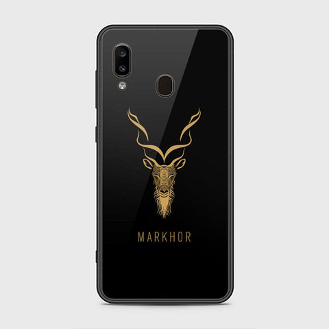 Samsung Galaxy A20 Cover - Markhor Series - HQ Ultra Shine Premium Infinity Glass Soft Silicon Borders Case