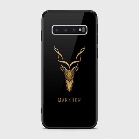 Samsung Galaxy S10 Cover - Markhor Series - HQ Ultra Shine Premium Infinity Glass Soft Silicon Borders Case