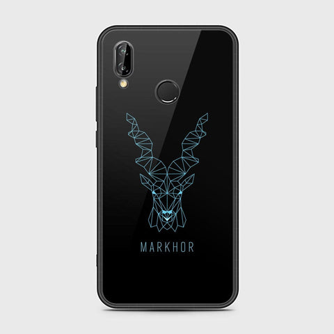 Huawei P20 Lite Cover - Markhor Series - HQ Ultra Shine Premium Infinity Glass Soft Silicon Borders Case