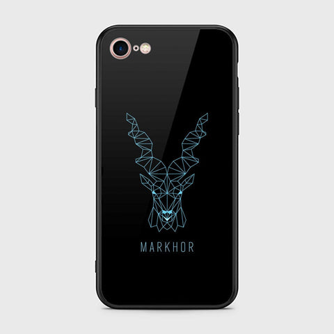 iPhone 8 / 7 Cover - Markhor Series - HQ Ultra Shine Premium Infinity Glass Soft Silicon Borders Case