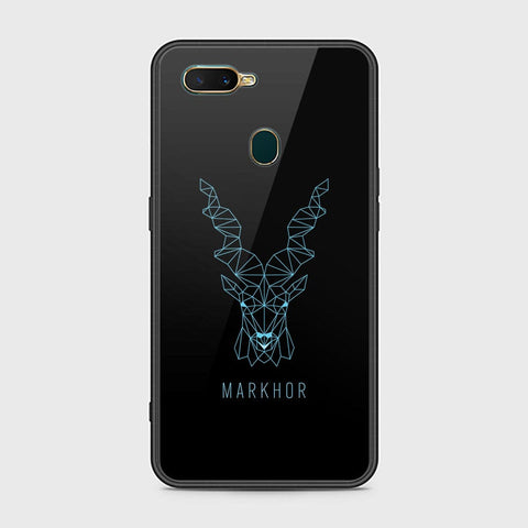 Oppo A7 Cover - Markhor Series - HQ Ultra Shine Premium Infinity Glass Soft Silicon Borders Case