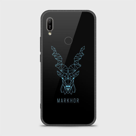 Huawei Y6 2019 / Y6 Prime 2019 Cover - Markhor Series - HQ Ultra Shine Premium Infinity Glass Soft Silicon Borders Case