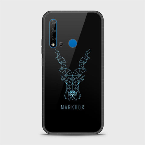 Huawi P20 Lite 2019 Cover - Markhor Series - HQ Ultra Shine Premium Infinity Glass Soft Silicon Borders Case