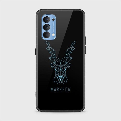 Oppo Reno 4 Cover - Markhor Series - HQ Ultra Shine Premium Infinity Glass Soft Silicon Borders Case