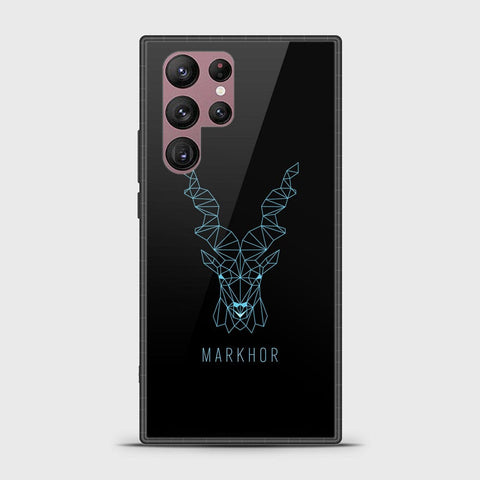 Samsung Galaxy S22 Ultra 5G Cover - Markhor Series - HQ Ultra Shine Premium Infinity Glass Soft Silicon Borders Case