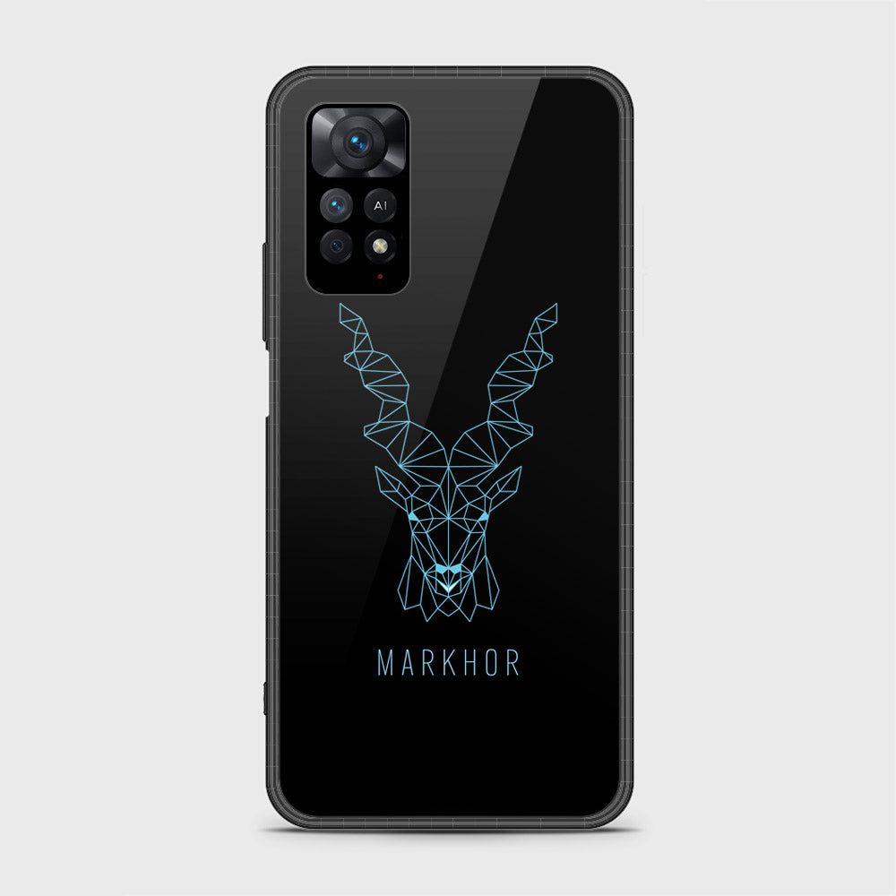 Xiaomi Redmi Note 11S Cover - Markhor Series - HQ Ultra Shine Premium Infinity Glass Soft Silicon Borders Case (Fast Delivery) (A)
