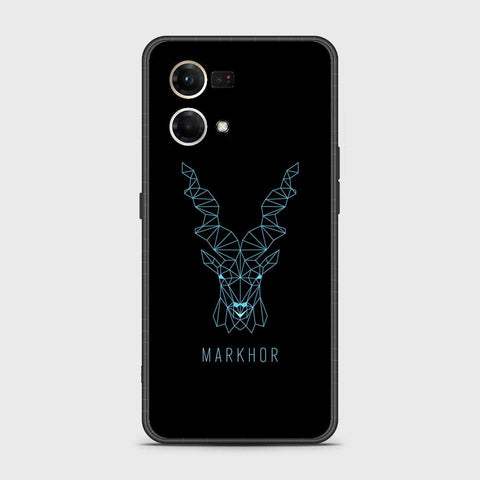 Oppo Reno 8 4G Cover - Markhor Series - HQ Ultra Shine Premium Infinity Glass Soft Silicon Borders Case  b53