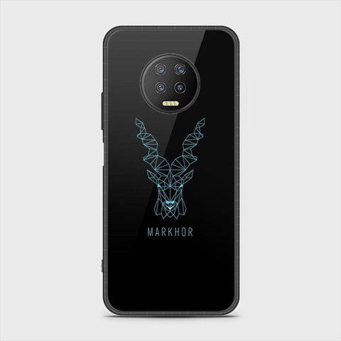 Infinix Note 7 Cover - Markhor Series - HQ Ultra Shine Premium Infinity Glass Soft Silicon Borders Case