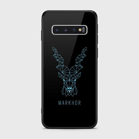 Samsung Galaxy S10 Cover - Markhor Series - HQ Ultra Shine Premium Infinity Glass Soft Silicon Borders Case