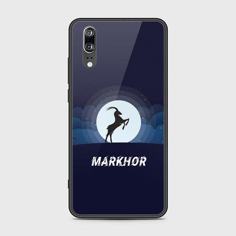 Huawei P20 Cover - Markhor Series - HQ Ultra Shine Premium Infinity Glass Soft Silicon Borders Case