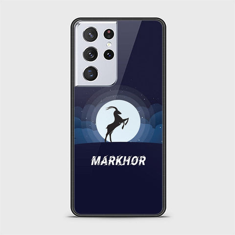 Samsung Galaxy S21 Ultra 5G Cover - Markhor Series - HQ Ultra Shine Premium Infinity Glass Soft Silicon Borders Case