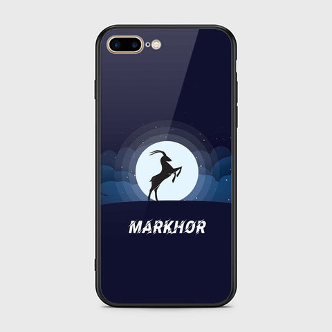 iPhone 8 Plus / 7 Plus Cover - Markhor Series - HQ Ultra Shine Premium Infinity Glass Soft Silicon Borders Case