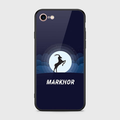 iPhone 8 / 7 Cover - Markhor Series - HQ Ultra Shine Premium Infinity Glass Soft Silicon Borders Case