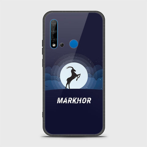 Huawi P20 Lite 2019 Cover - Markhor Series - HQ Ultra Shine Premium Infinity Glass Soft Silicon Borders Case