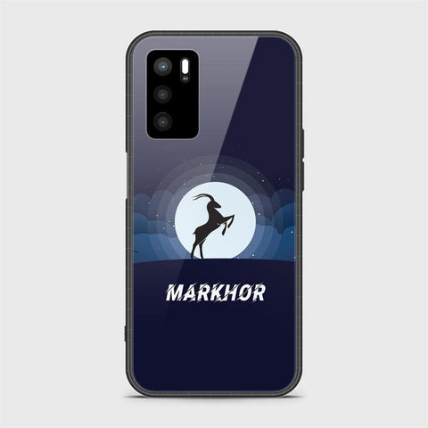 Oppo A16 Cover - Markhor Series - HQ Ultra Shine Premium Infinity Glass Soft Silicon Borders Case