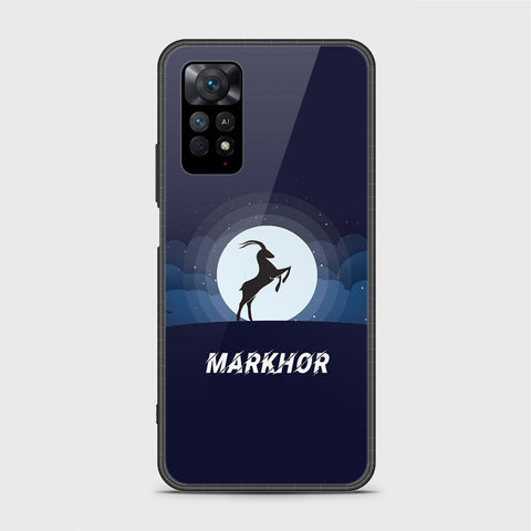 Xiaomi Redmi Note 11S Cover - Markhor Series - HQ Ultra Shine Premium Infinity Glass Soft Silicon Borders Case