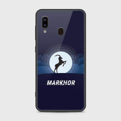 Samsung Galaxy A20 Cover - Markhor Series - HQ Ultra Shine Premium Infinity Glass Soft Silicon Borders Case