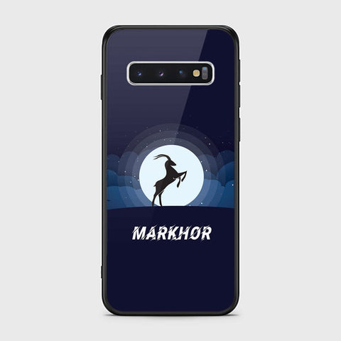 Samsung Galaxy S10 Cover - Markhor Series - HQ Ultra Shine Premium Infinity Glass Soft Silicon Borders Case