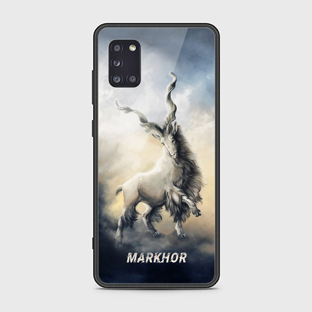 Samsung Galaxy A31 Cover - Markhor Series - HQ Ultra Shine Premium Infinity Glass Soft Silicon Borders Case (Fast Delivery)