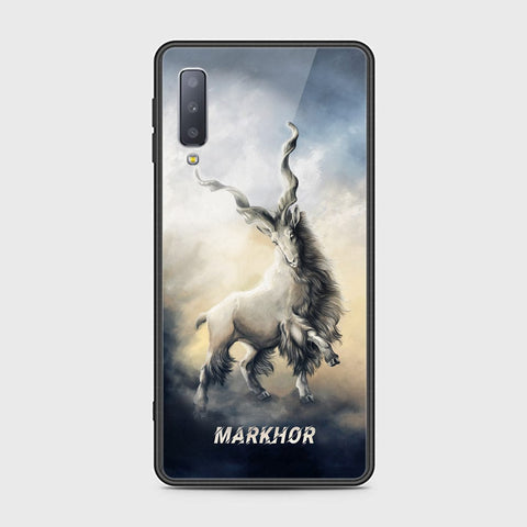 Samsung Galaxy A7 2018 Cover - Markhor Series - HQ Ultra Shine Premium Infinity Glass Soft Silicon Borders Case