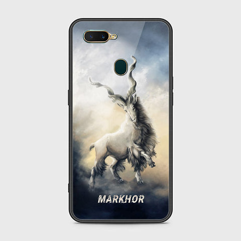 Oppo A7 Cover - Markhor Series - HQ Ultra Shine Premium Infinity Glass Soft Silicon Borders Case