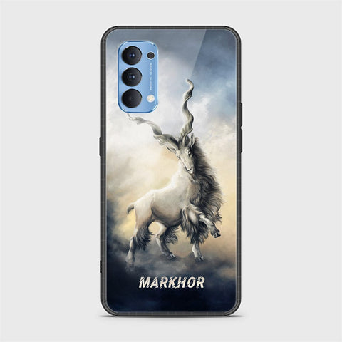 Oppo Reno 4 Cover - Markhor Series - HQ Ultra Shine Premium Infinity Glass Soft Silicon Borders Case