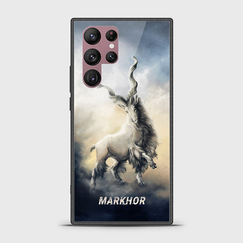 Samsung Galaxy S22 Ultra 5G Cover - Markhor Series - HQ Ultra Shine Premium Infinity Glass Soft Silicon Borders Case